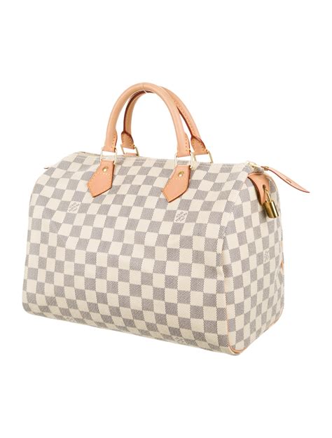 louis vuitton damier azur speedy 30 fake|speedy 30 damier with strap.